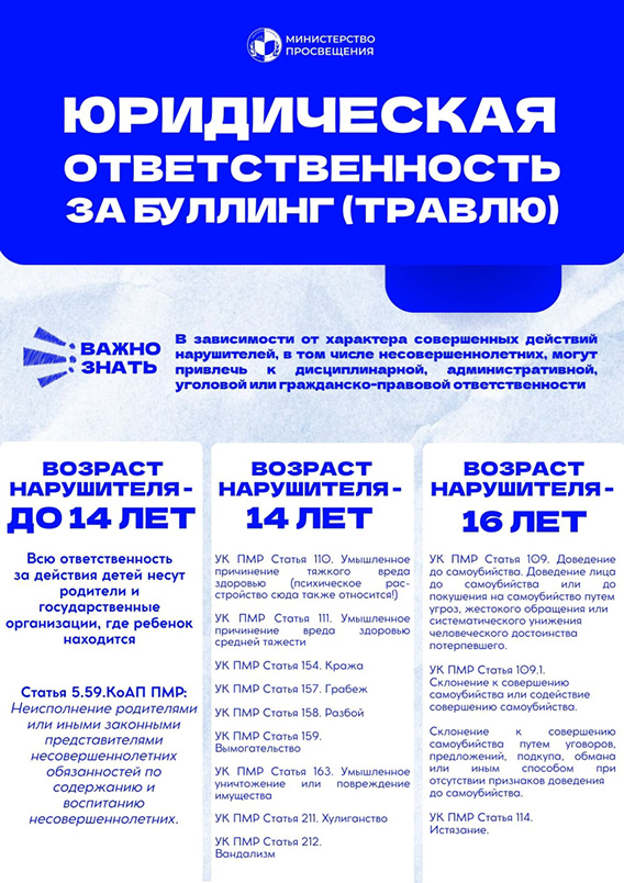 юридическая ответственность за буллинг(травлю)